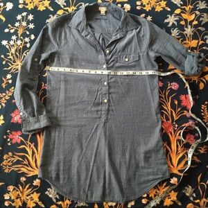 J. Crew 100% Cotton Long Collared Shirt